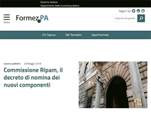 Tablet Screenshot of formez.eu