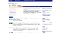 Desktop Screenshot of partecipazione.formez.it