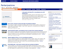 Tablet Screenshot of partecipazione.formez.it