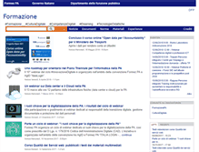 Tablet Screenshot of formazione.formez.it